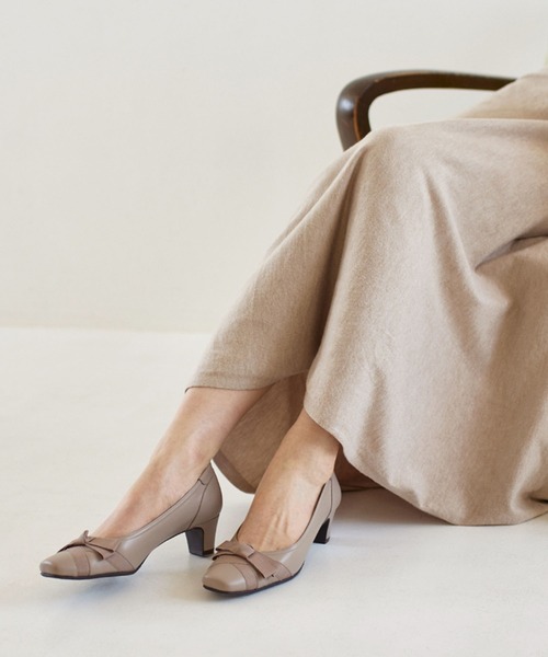 3E】グログランリボンパンプス（パンプス）｜Riz raffinee（リズ
