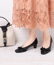 【3E】グログランリボンパンプス