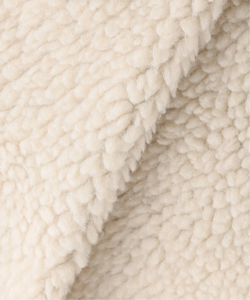 B.C STOCK（ベーセーストック）の「エコムートンB3ブルゾン（ムートンコート・レディース・ブラック/ブラウン・FREE）」の4枚目の写真