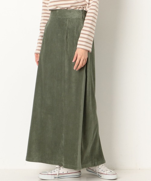 archives（アルシーヴ）の「フェイクスエードフレアスカート（スカート・レディース・パープル/グリーン/グレー系その他・MEDIUM）」の2枚目の写真