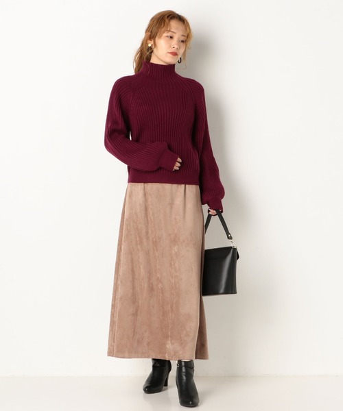 archives（アルシーヴ）の「フェイクスエードフレアスカート（スカート・レディース・パープル/グリーン/グレー系その他・MEDIUM）」の13枚目の写真