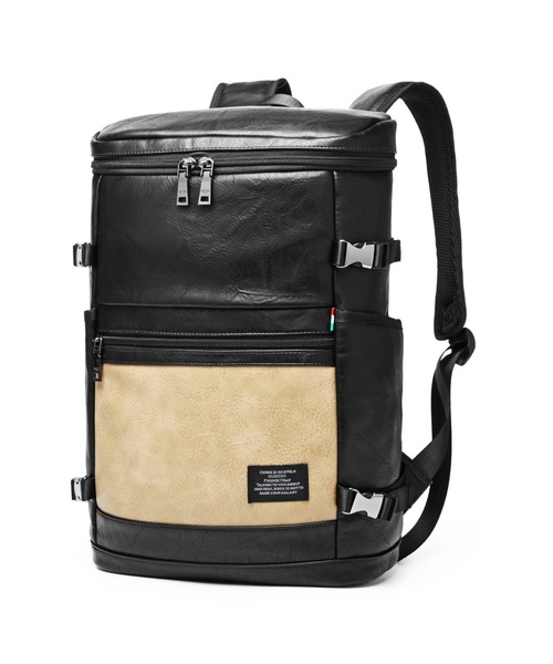 GUSCIO UOMO(グッシオ ウォーモ)の「【グッシオ ウォーモ】 BOX型 縦型リュックサック(バックパック/リュック・レディース・ブラック/ネイビー/カーキ/ブラウン・FREE)」の5枚目の写真