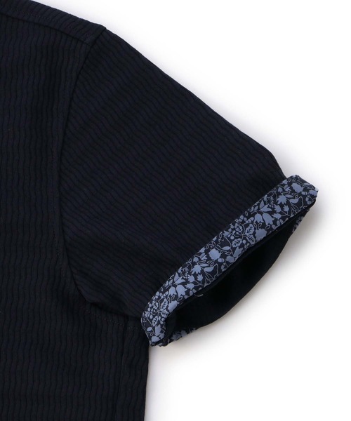MEN'S BIGI(メンズビギ)の「リンクス柄アイスコットンポロシャツ(ポロシャツ・メンズ・ホワイト/ネイビー/ピンク・01/02/03/04)」の8枚目の写真