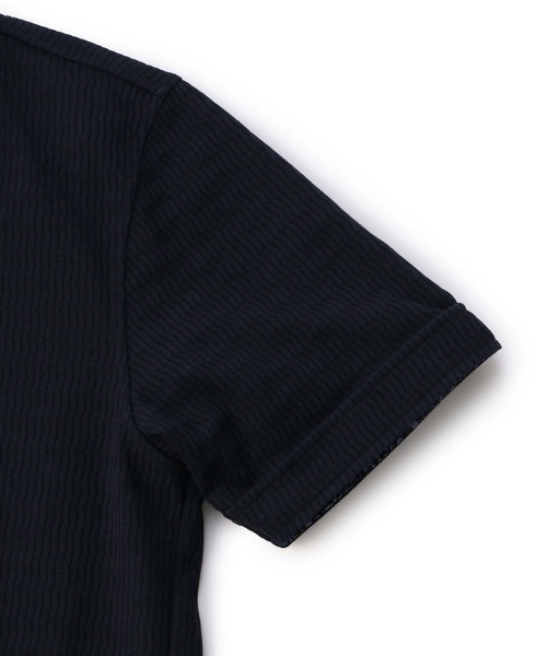 MEN'S BIGI(メンズビギ)の「リンクス柄アイスコットンポロシャツ(ポロシャツ・メンズ・ホワイト/ネイビー/ピンク・01/02/03/04)」の7枚目の写真