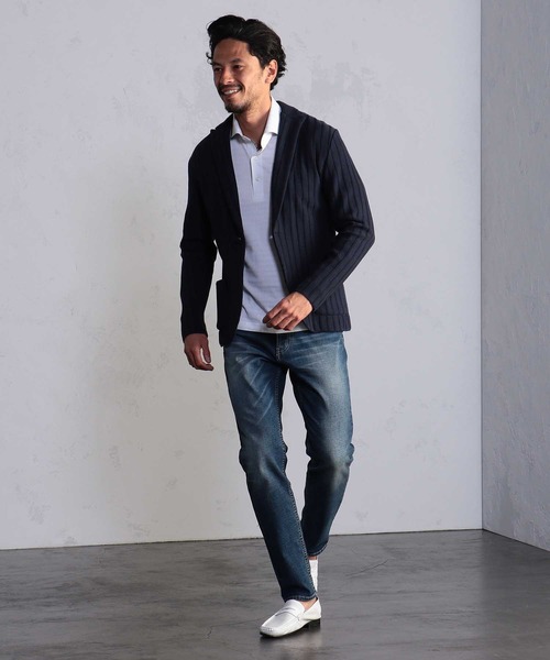 MEN'S BIGI(メンズビギ)の「リンクス柄アイスコットンポロシャツ(ポロシャツ・メンズ・ホワイト/ネイビー/ピンク・01/02/03/04)」の20枚目の写真