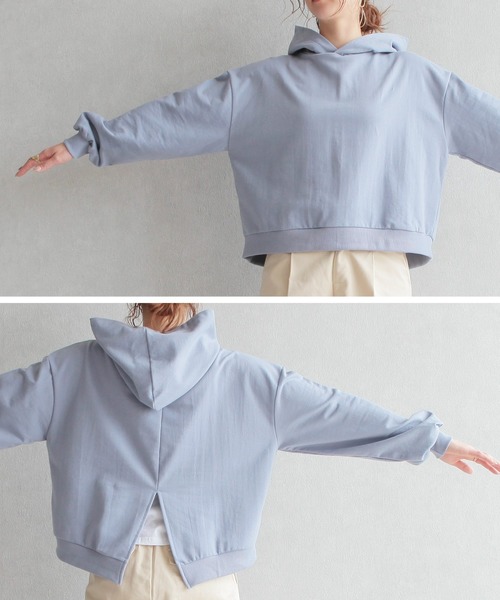 reca（レカ）の「バックスリットパーカー（パーカー・レディース・グレー/アイボリー/グリーン系その他/ブルー系その他・FREE）」の13枚目の写真