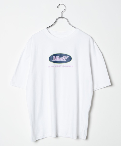 DING(ディング)の「DING/MwfcビッグシルエットTシャツ(Tシャツ/カットソー・レディース・ホワイト/ブラック・FREE)」の5枚目の写真