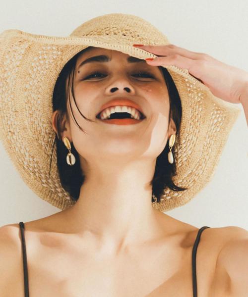 green label relaxing（グリーンレーベルリラクシング）の「CFC ラフィアカンカン ガラアミハット（ハット・レディース・ベージュ・FREE）」の9枚目の写真