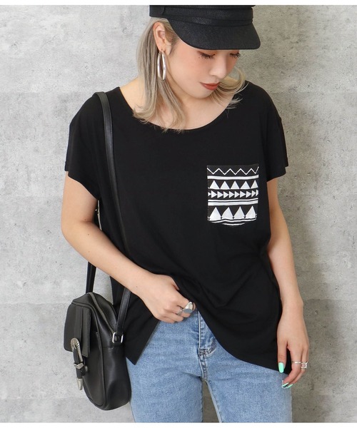 セール 柄ポケットtシャツ Tシャツ カットソー Anap アナップ のファッション通販 Zozotown