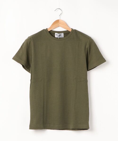 ARCHIVER(アーカイバ)の「【Bl】サーマル半袖クルーネックTシャツ(Tシャツ/カットソー・レディース・ホワイト/ブラック/グレー/カーキ/ネイビー/サックスブルー/ピンク・MEDIUM/LARGE/X-LARGE)」の12枚目の写真
