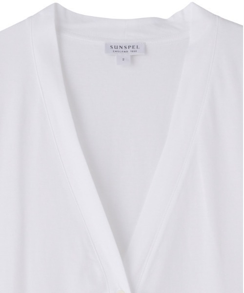 SUNSPEL(サンスペル)の「SUNSPEL / WOMEN’S Q82 PLAIN LONG SLEEVE CARDI(カーディガン/ボレロ・レディース・ブラック/ホワイト/ネイビー・1/2)」の9枚目の写真