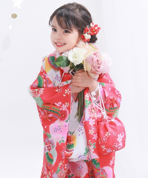 KYOETSU（キョウエツ）の「被布セット 二部式 セパレート 三歳 4点セット (  着物 + 被布 + 伊達衿 + 巾着 )（着物・キッズ・ホワイト系その他4/ホワイト系その他2/ピンク系その他6/パープル系その他/パープル系その他2/ピンク系その他2/イエロー系その他/オレンジ系その他/ピンク系その他5/ブルー系その他/ホワイト系その他/レッド系その他3/ブラック系その他/ブルー系その他2/ピンク系その他/レッド系その他2/ピンク系その他3/ホワイト系その他3/レッド系その他/ピンク系その他4/その他1/その他2/その他3/その他6/その他4/その他5・90-100cm）」の21枚目の写真