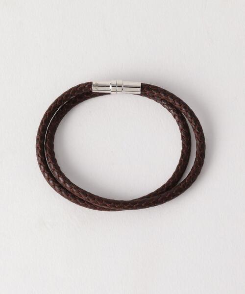 BEAUTY&YOUTH UNITED ARROWS(ビューティーアンドユースユナイテッドアローズ)の「【WEB限定】 by フェイクリザード ブレスレット(ブレスレット・メンズ・ブラック/ライトブルー/ベージュ/ダークブラウン/ピンク/ライム・FREE)」の3枚目の写真