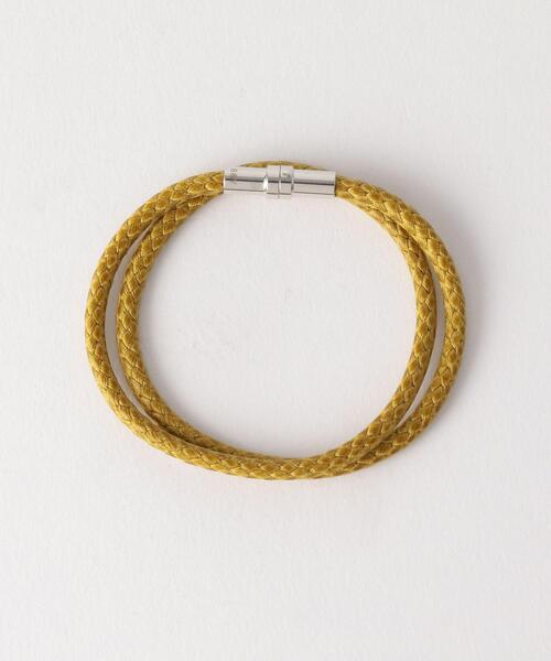 BEAUTY&YOUTH UNITED ARROWS(ビューティーアンドユースユナイテッドアローズ)の「【WEB限定】 by フェイクリザード ブレスレット(ブレスレット・メンズ・ブラック/ライトブルー/ベージュ/ダークブラウン/ピンク/ライム・FREE)」の5枚目の写真