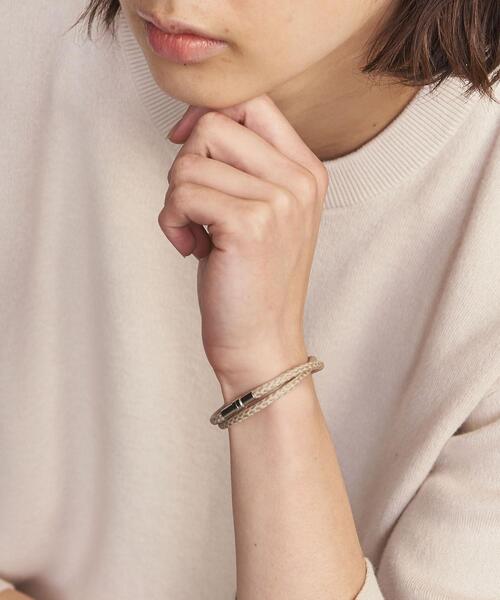 BEAUTY&YOUTH UNITED ARROWS(ビューティーアンドユースユナイテッドアローズ)の「【WEB限定】 by フェイクリザード ブレスレット(ブレスレット・メンズ・ブラック/ライトブルー/ベージュ/ダークブラウン/ピンク/ライム・FREE)」の10枚目の写真