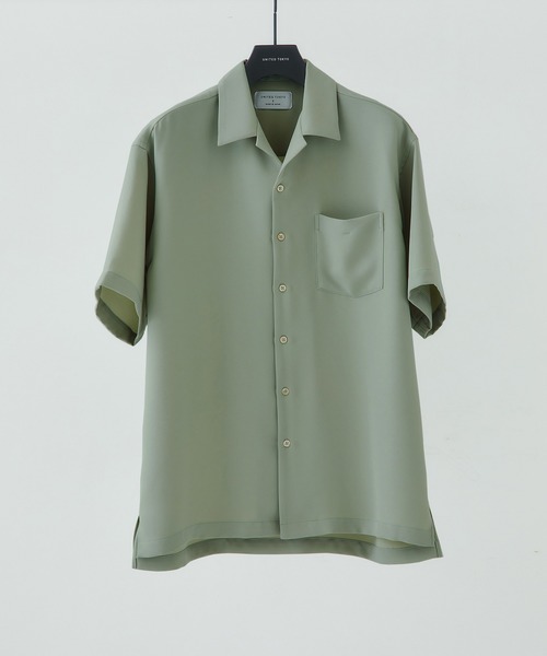 UNITED TOKYO（ユナイテッドトウキョウ）の「DRYツイルオープンカラーシャツ/ビッグシルエット/オーバーサイズ（シャツ/ブラウス・メンズ・ライトグレー/ブラック/カーキ/ブルー/グリーン/インディゴブルー・1/2/3）」の4枚目の写真