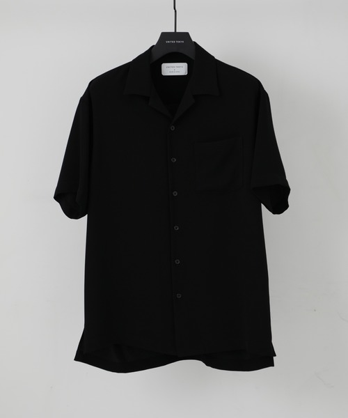 UNITED TOKYO（ユナイテッドトウキョウ）の「DRYツイルオープンカラーシャツ/ビッグシルエット/オーバーサイズ（シャツ/ブラウス・メンズ・ライトグレー/ブラック/カーキ/ブルー/グリーン/インディゴブルー・1/2/3）」の2枚目の写真