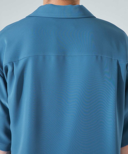 UNITED TOKYO（ユナイテッドトウキョウ）の「DRYツイルオープンカラーシャツ/ビッグシルエット/オーバーサイズ（シャツ/ブラウス・メンズ・ライトグレー/ブラック/カーキ/ブルー/グリーン/インディゴブルー・1/2/3）」の19枚目の写真