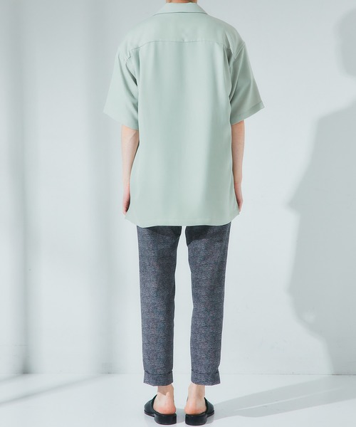 UNITED TOKYO（ユナイテッドトウキョウ）の「DRYツイルオープンカラーシャツ/ビッグシルエット/オーバーサイズ（シャツ/ブラウス・メンズ・ライトグレー/ブラック/カーキ/ブルー/グリーン/インディゴブルー・1/2/3）」の10枚目の写真