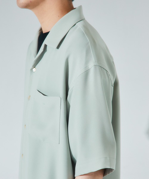 UNITED TOKYO（ユナイテッドトウキョウ）の「DRYツイルオープンカラーシャツ/ビッグシルエット/オーバーサイズ（シャツ/ブラウス・メンズ・ライトグレー/ブラック/カーキ/ブルー/グリーン/インディゴブルー・1/2/3）」の13枚目の写真