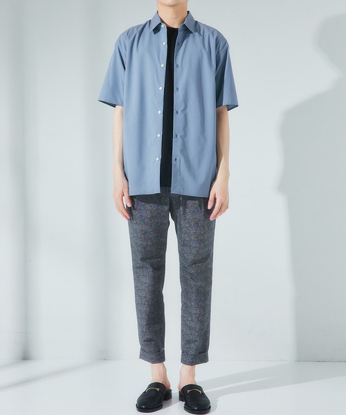 UNITED TOKYO（ユナイテッドトウキョウ）の「DRYツイルオープンカラーシャツ/ビッグシルエット/オーバーサイズ（シャツ/ブラウス・メンズ・ライトグレー/ブラック/カーキ/ブルー/グリーン/インディゴブルー・1/2/3）」の20枚目の写真