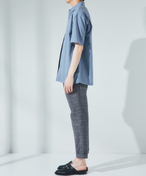 UNITED TOKYO（ユナイテッドトウキョウ）の「DRYツイルオープンカラーシャツ/ビッグシルエット/オーバーサイズ（シャツ/ブラウス・メンズ・ライトグレー/ブラック/カーキ/ブルー/グリーン/インディゴブルー・1/2/3）」の21枚目の写真