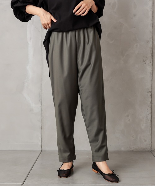 PUAL CE CIN（ピュアルセシン）の「ゆるっとボトムテーパード（その他パンツ・レディース・ベージュ/ネイビー/グリーン/カーキ・FREE）」の3枚目の写真