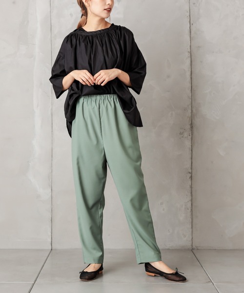 PUAL CE CIN（ピュアルセシン）の「ゆるっとボトムテーパード（その他パンツ・レディース・ベージュ/ネイビー/グリーン/カーキ・FREE）」の8枚目の写真