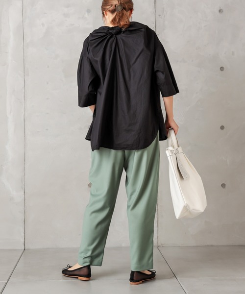 PUAL CE CIN（ピュアルセシン）の「ゆるっとボトムテーパード（その他パンツ・レディース・ベージュ/ネイビー/グリーン/カーキ・FREE）」の9枚目の写真