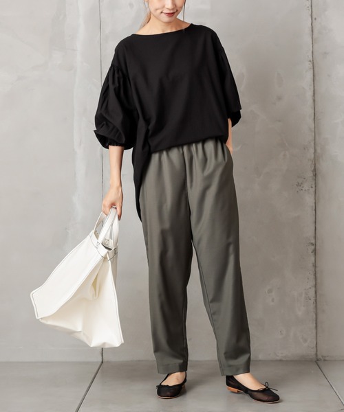 PUAL CE CIN（ピュアルセシン）の「ゆるっとボトムテーパード（その他パンツ・レディース・ベージュ/ネイビー/グリーン/カーキ・FREE）」の11枚目の写真