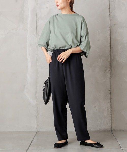 PUAL CE CIN（ピュアルセシン）の「ゆるっとボトムテーパード（その他パンツ・レディース・ベージュ/ネイビー/グリーン/カーキ・FREE）」の13枚目の写真