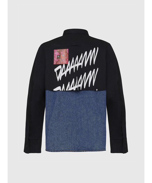 DIESEL - DIESEL ディーゼル　スタッズ　デニム　シャツ　ブラウス　Gジャン　XS S DIESEL - DIESEL ディーゼル スタッズ デニム シャツ ブラウス G