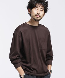 NANO universe | 《汗染み防止》Anti Soaked ヘビークルーネックビッグ 長袖(Tシャツ/カットソー)