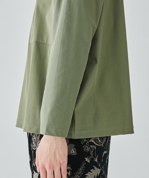 STUDIOUS（ステュディオス）の「【STUDIOUS】ZIPポケットロングスリーブTシャツ（Tシャツ/カットソー・メンズ・カーキ/ホワイト/ブラック/グレー・3/1/2）」の10枚目の写真