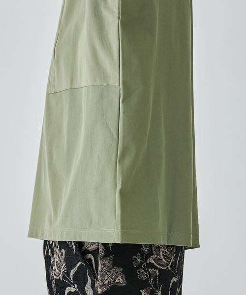 STUDIOUS（ステュディオス）の「【STUDIOUS】ZIPポケットロングスリーブTシャツ（Tシャツ/カットソー・メンズ・カーキ/ホワイト/ブラック/グレー・3/1/2）」の11枚目の写真