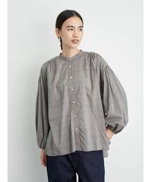 袖ギャザーボリュームシャツ *