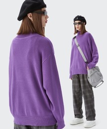 オーバーサイズ タートルネックボリュームニットセーター