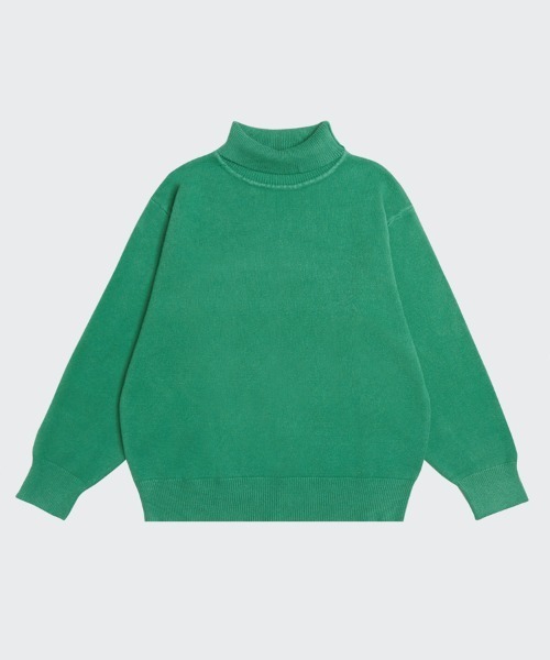 Ressaca（レサーカ）の「オーバーサイズ タートルネックボリュームニットセーター（ニット/セーター・メンズ・ブラック/グレー/ダークオリーブ/ターコイズブルー/ライム/オレンジ/ライトグリーン/クリーム/ダークパープル/グレイッシュブルー/チャコール/パープル/ブラウン/グリーン/ロイヤルブルー・M/XL/L/S）」の9枚目の写真