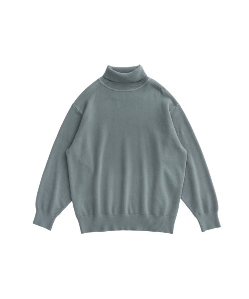 Ressaca（レサーカ）の「オーバーサイズ タートルネックボリュームニットセーター（ニット/セーター・メンズ・ブラック/グレー/ダークオリーブ/ターコイズブルー/ライム/オレンジ/ライトグリーン/クリーム/ダークパープル/グレイッシュブルー/チャコール/パープル/ブラウン/グリーン/ロイヤルブルー・M/XL/L/S）」の22枚目の写真