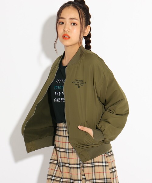 セール シンプルma 1ブルゾン ブルゾン Pink Latte ピンクラテ のファッション通販 Zozotown