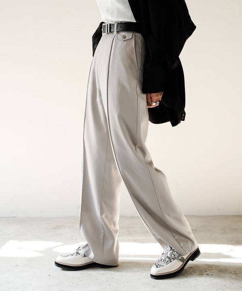 PAGEBOY（ページボーイ）の「テンセルスマートトレンチパンツ(セットアップ/スリーピース)（その他パンツ・レディース・ホワイト系その他/ブラック/ベージュ系その他・SMALL/MEDIUM）」の3枚目の写真