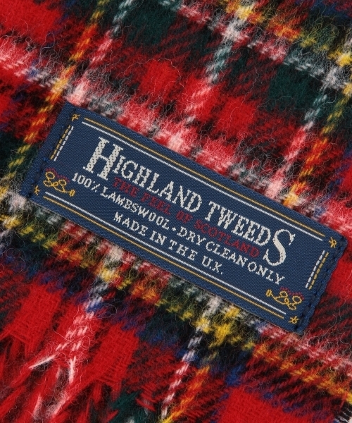 BEAMS BOY(ビームスボーイ)の「HIGHLAND TWEEDS / TARTAN SCARF 14FW(マフラー・レディース・レッド/サックスブルー/ネイビー/グレー/ベージュ/インディゴブルー・ONE SIZE)」の22枚目の写真