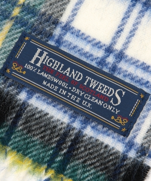 BEAMS BOY(ビームスボーイ)の「HIGHLAND TWEEDS / TARTAN SCARF 14FW(マフラー・レディース・レッド/サックスブルー/ネイビー/グレー/ベージュ/インディゴブルー・ONE SIZE)」の16枚目の写真