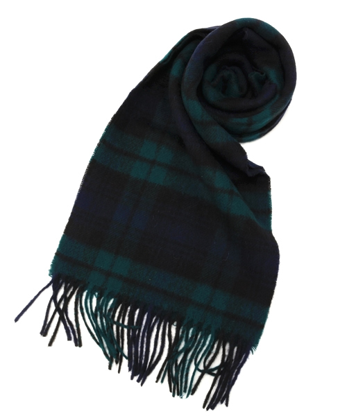 BEAMS BOY(ビームスボーイ)の「HIGHLAND TWEEDS / TARTAN SCARF 14FW(マフラー・レディース・レッド/サックスブルー/ネイビー/グレー/ベージュ/インディゴブルー・ONE SIZE)」の4枚目の写真