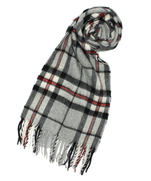 BEAMS BOY(ビームスボーイ)の「HIGHLAND TWEEDS / TARTAN SCARF 14FW(マフラー・レディース・レッド/サックスブルー/ネイビー/グレー/ベージュ/インディゴブルー・ONE SIZE)」の2枚目の写真
