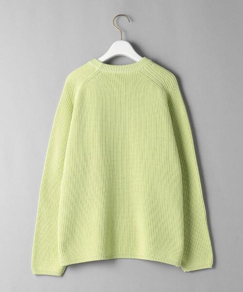 BEAUTY&YOUTH UNITED ARROWS（ビューティーアンドユースユナイテッドアローズ）の「BY 7ゲージ畦スリットクルーネックニットプルオーバー -ウォッシャブル-（ニット/セーター・レディース・オフホワイト/ライム/ベージュ・FREE）」の22枚目の写真