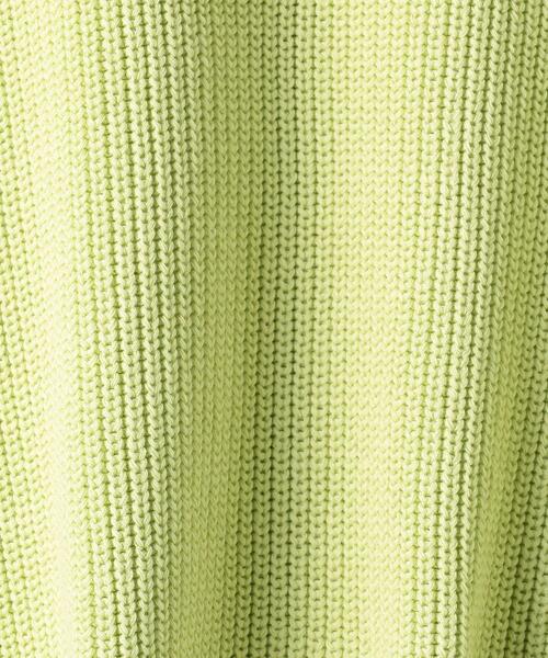BEAUTY&YOUTH UNITED ARROWS（ビューティーアンドユースユナイテッドアローズ）の「BY 7ゲージ畦スリットクルーネックニットプルオーバー -ウォッシャブル-（ニット/セーター・レディース・オフホワイト/ライム/ベージュ・FREE）」の14枚目の写真
