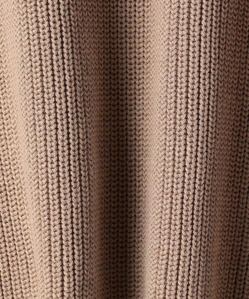 BEAUTY&YOUTH UNITED ARROWS（ビューティーアンドユースユナイテッドアローズ）の「BY 7ゲージ畦スリットクルーネックニットプルオーバー -ウォッシャブル-（ニット/セーター・レディース・オフホワイト/ライム/ベージュ・FREE）」の9枚目の写真
