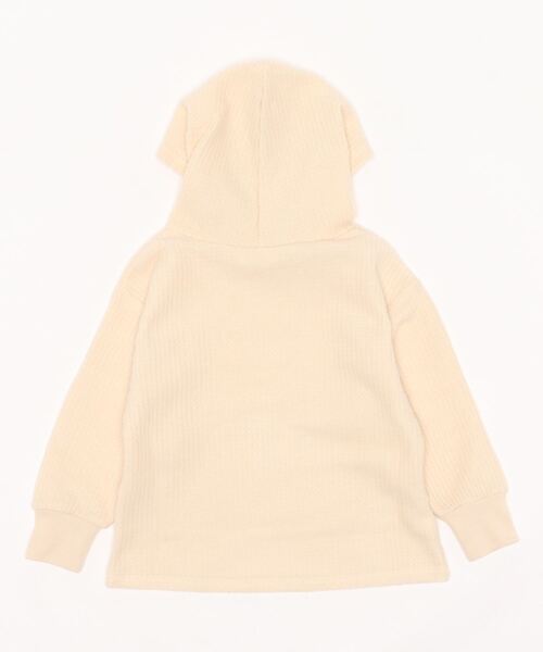＆yam（アンドヤム）の「ふわふわワッフルパーカー（パーカー・キッズ・ホワイト/ブラック/ベージュ/パープル/ベージュ系その他/ブラウン・100/110/120/130/140/150/160）」の13枚目の写真
