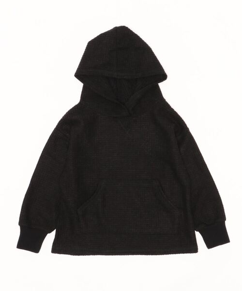 ＆yam（アンドヤム）の「ふわふわワッフルパーカー（パーカー・キッズ・ホワイト/ブラック/ベージュ/パープル/ベージュ系その他/ブラウン・100/110/120/130/140/150/160）」の8枚目の写真